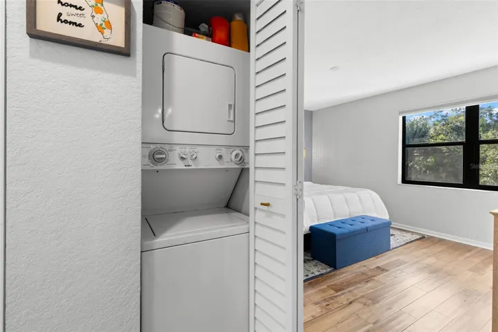 washer and dryer inside