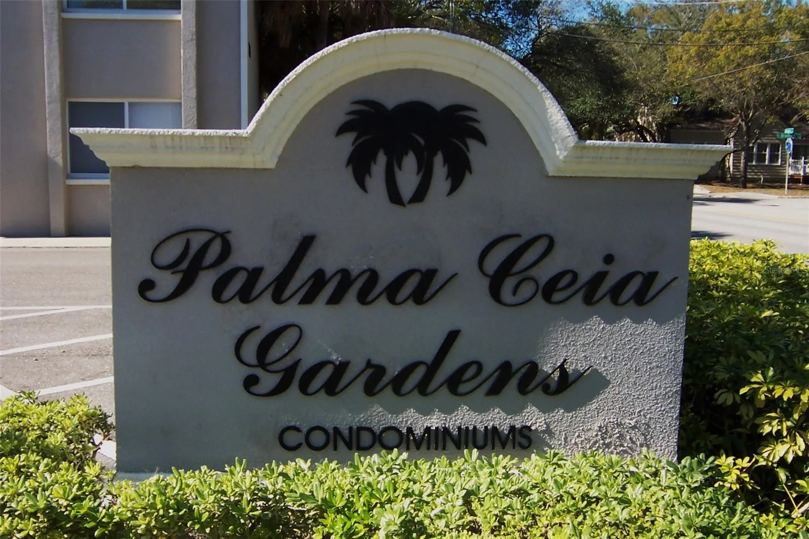 Palma Ceia Gardens street sign.