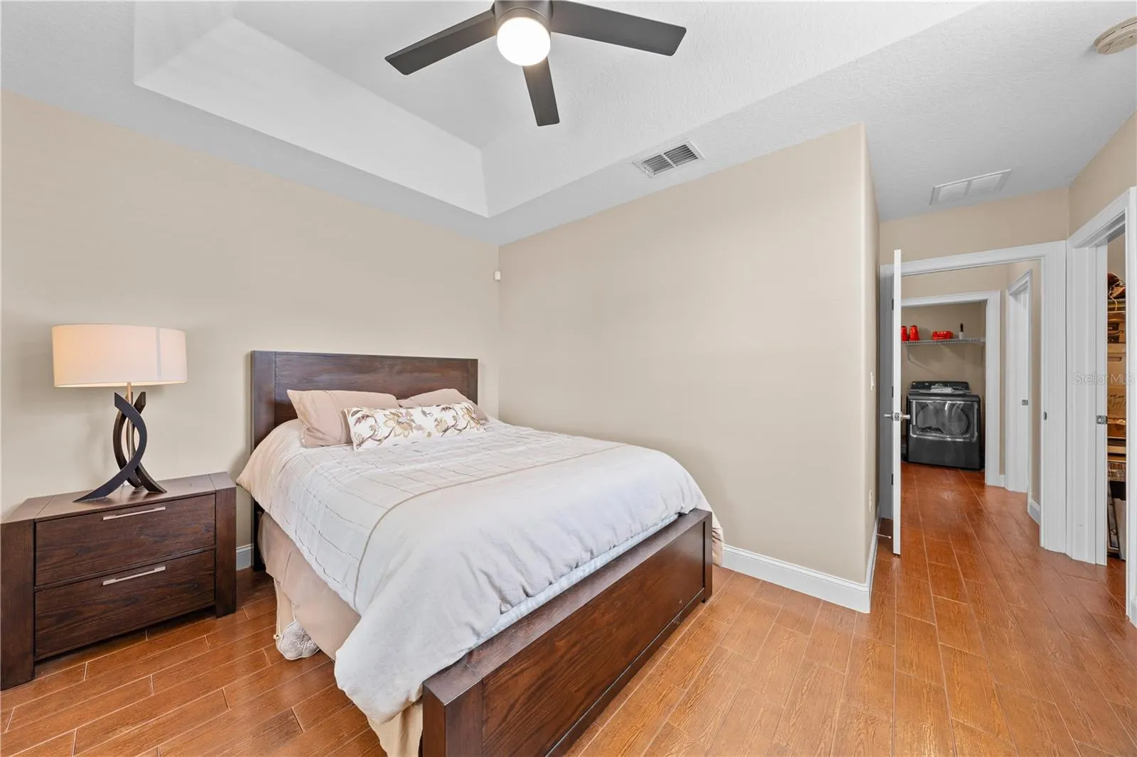 Bedroom #3 with a large walk in closet.