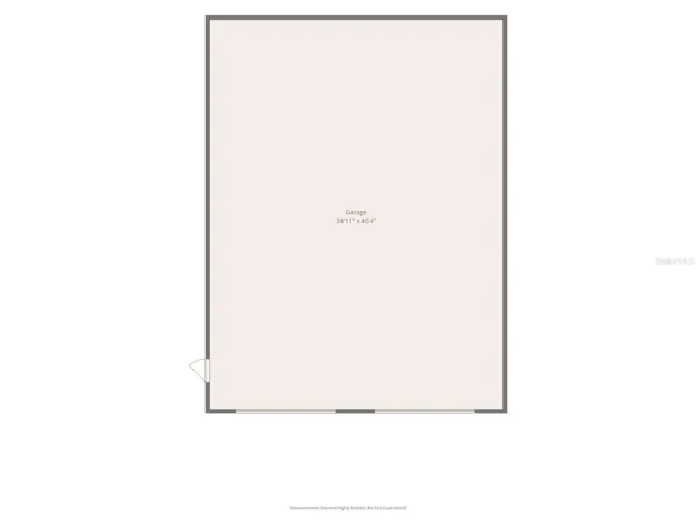 Detached Garage Floor Plan - 36' x 48'