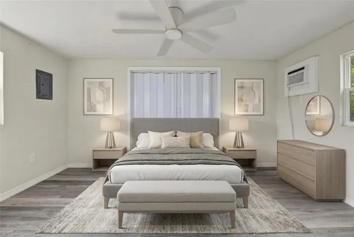 Bedroom in Second Floor Unit - Unit 2 - 5117 Mallett Drive (This photo has been virtually staged)