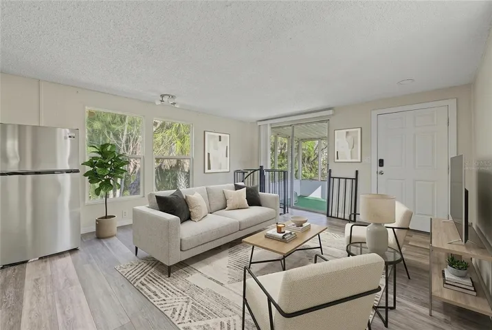 Second Floor Living Space - Unit 2 - 5117 Mallett Drive (This photo has been virtually staged)
