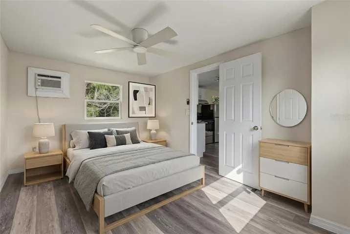 Bedroom in Second Floor Unit - Unit 2 - 5117 Mallett Drive (This photo has been virtually staged)