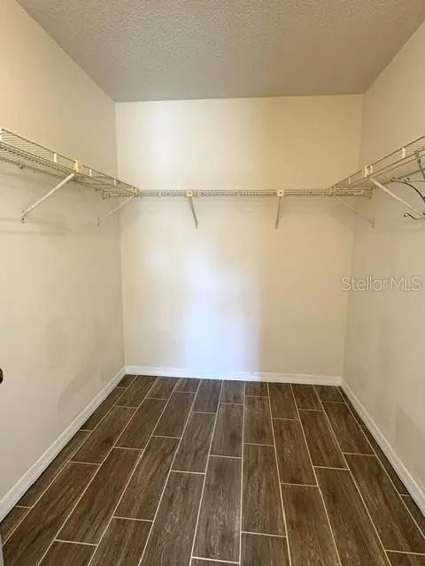 Primary walk in closet.