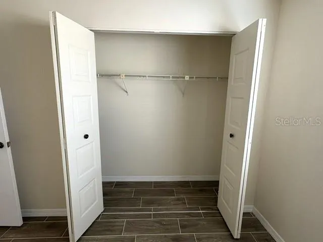 Reach in closet in the second bedroom.