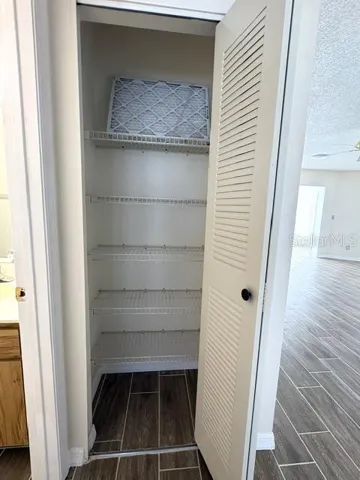 Linen closet, convenient to guest bath and second bedroom.