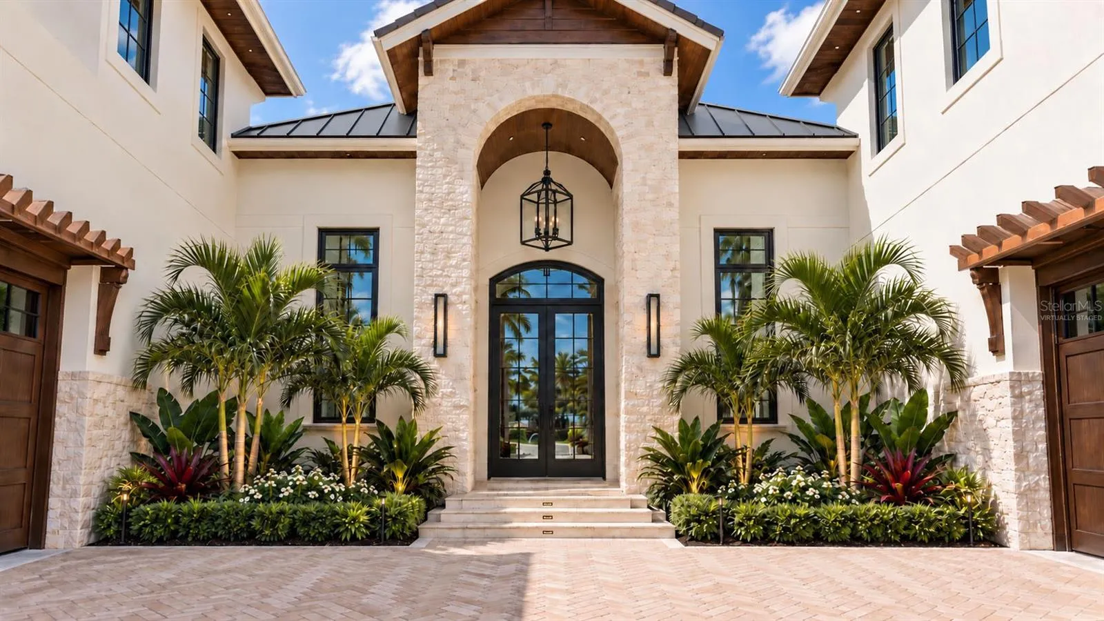 Front entrance. Virtually staged.