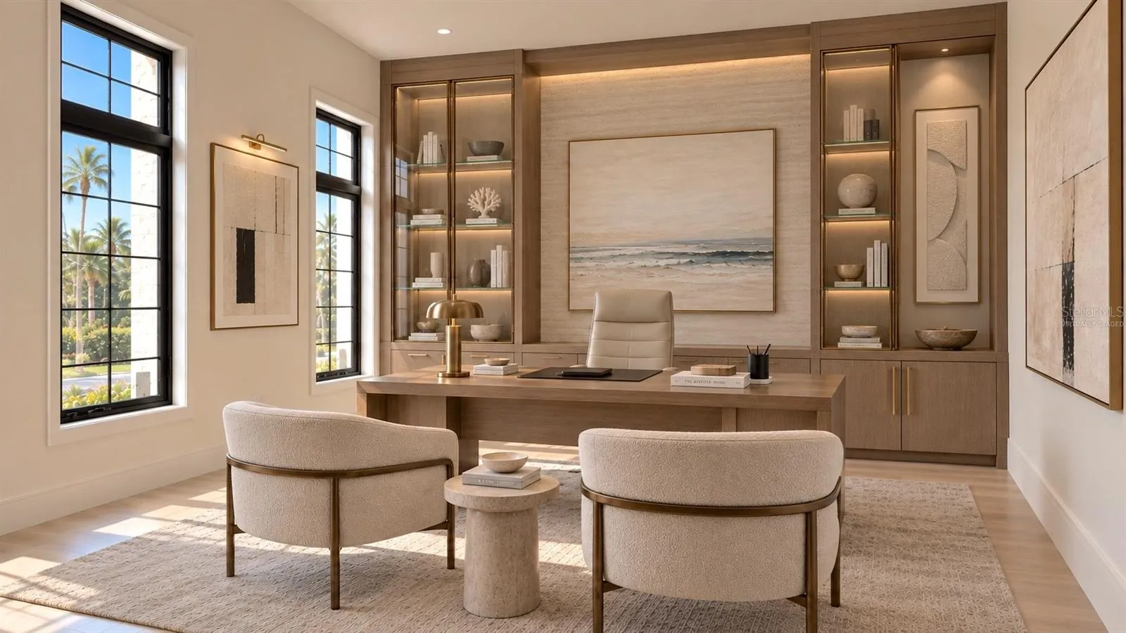 Home office option. Virtually staged.