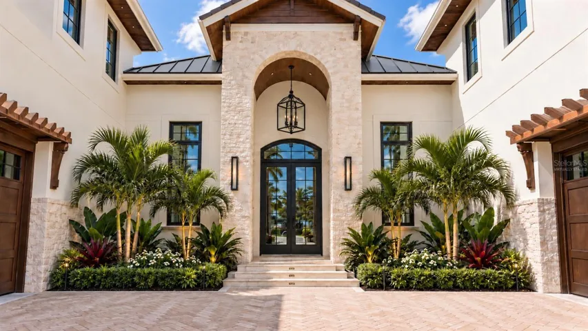 Front entrance. Virtually staged.