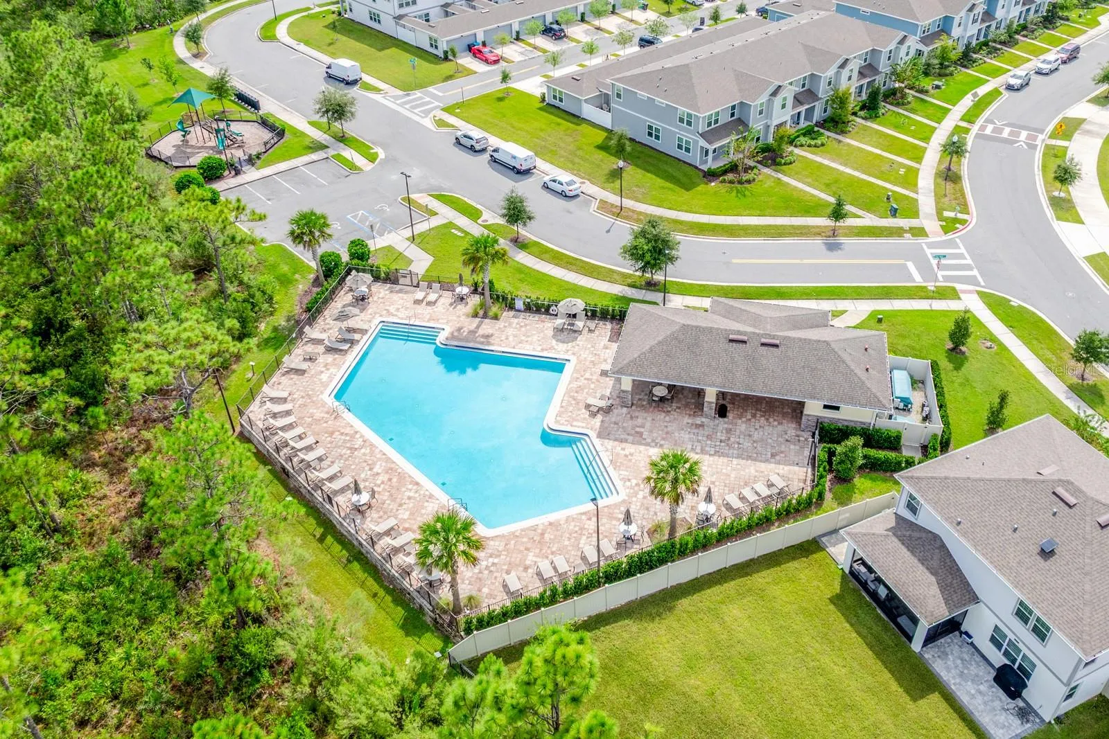 Community pool and clubhouse