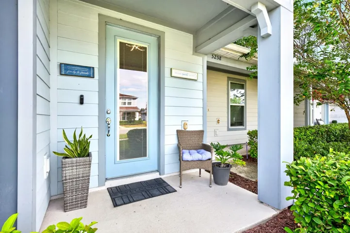 Cute front porch for relaxing with a cup of coffee
