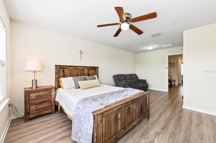 Ceiling fan and LVP flooring