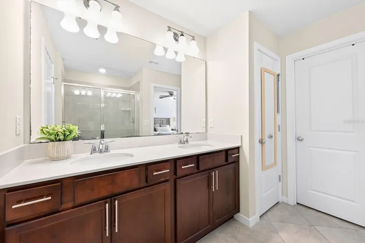 The Primary Bath features a linen closet