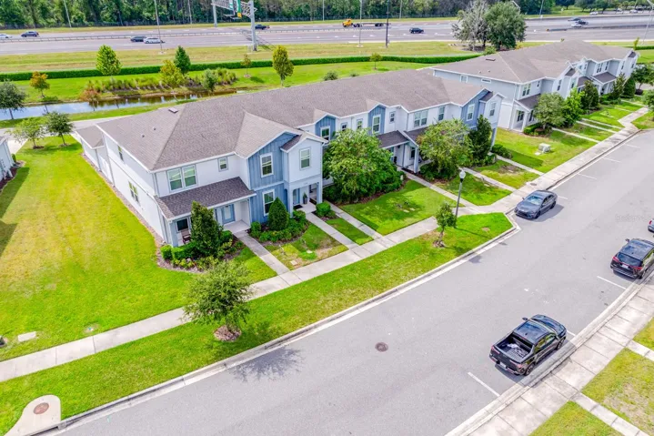 Aerial of townhome