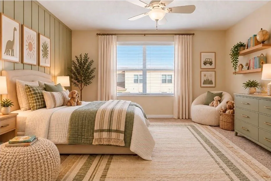 VIRTUALLY STAGED Bedroom 3