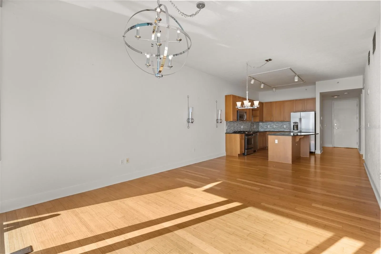 Dining/living area and kitchen