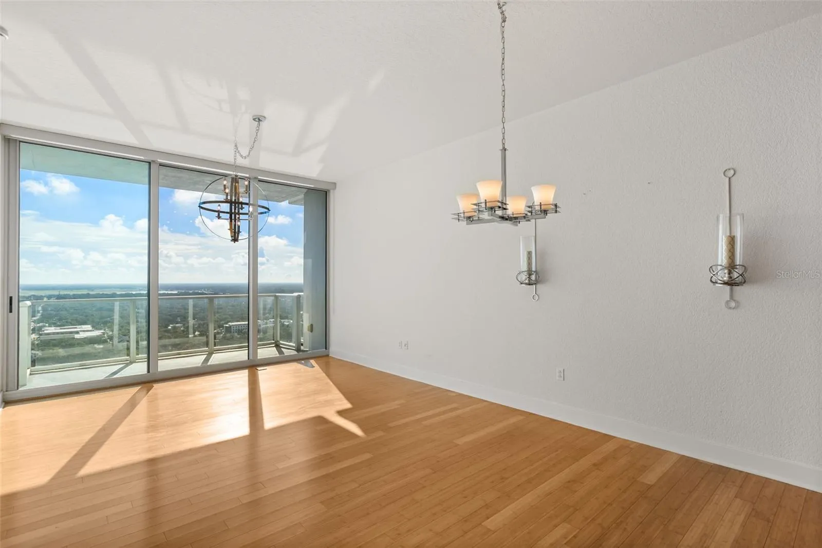 Dining area opens to living room
