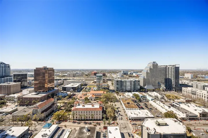 Aerial shot of downtown Orlando