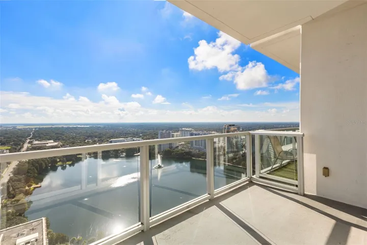Balcony overlooking Lake Eola