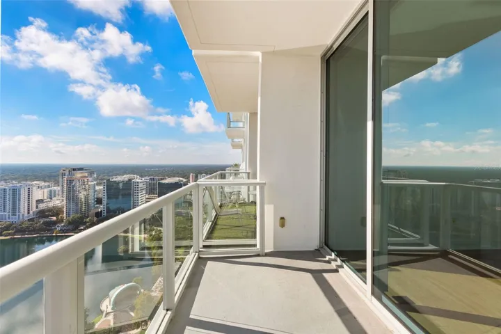 Balcony overlooking Lake Eola