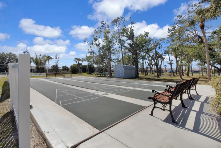 Shuffleboard courts