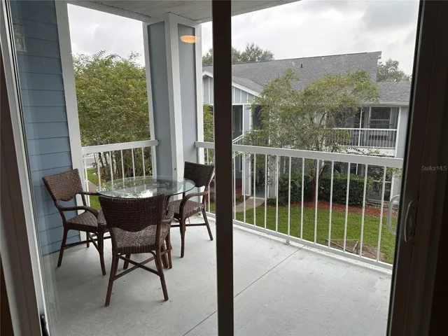 Big Balcony Overlooks Green Area