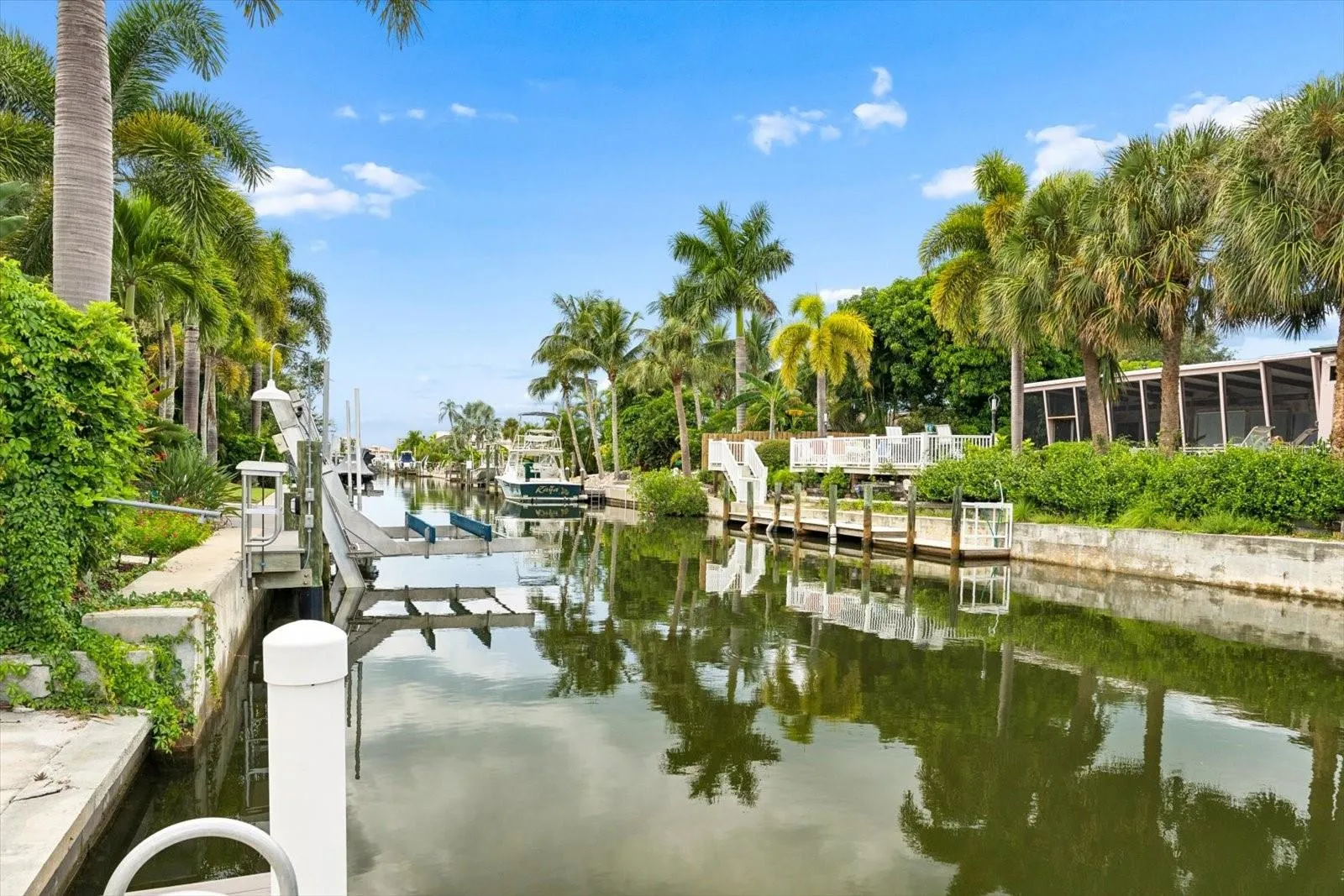 Saltwater canal with access to Sarasota Bay
