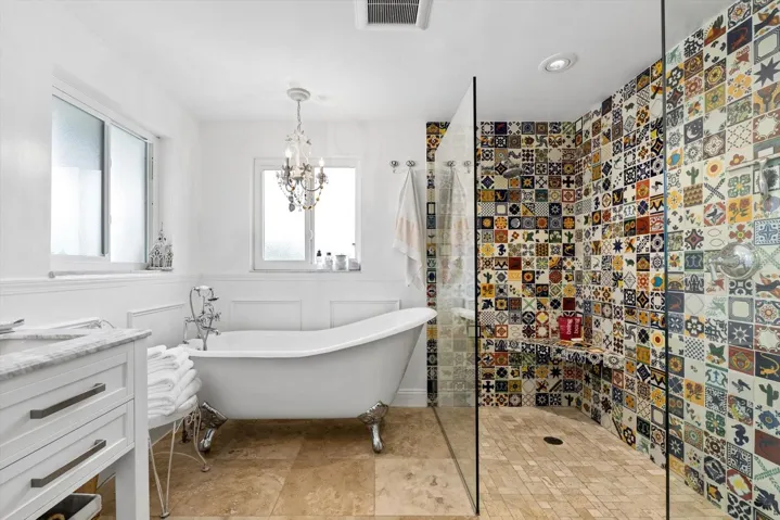 Primary Bathroom free standing tub