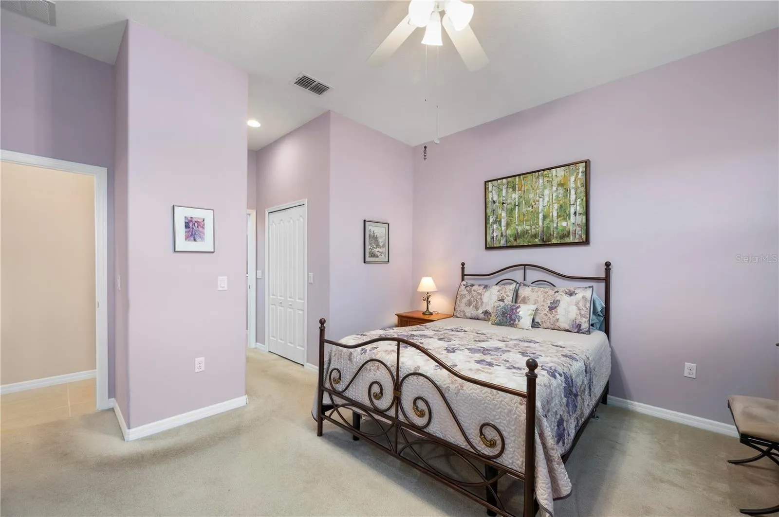 Primary has walk-in closet, ensuite bath