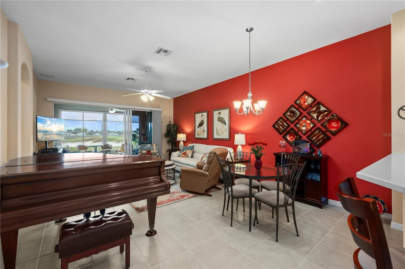 Dining and Living rooms