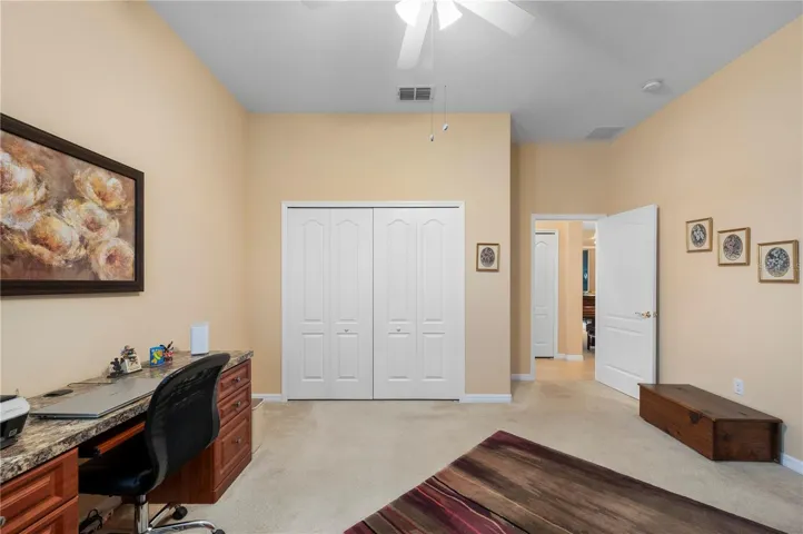 Closet space in guest bedroom