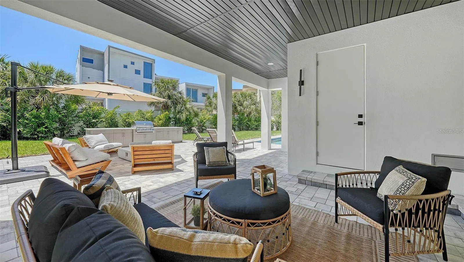 Ground level patio