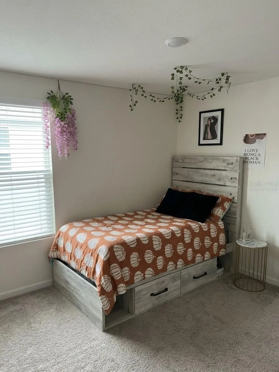 virtually staged second bedroom