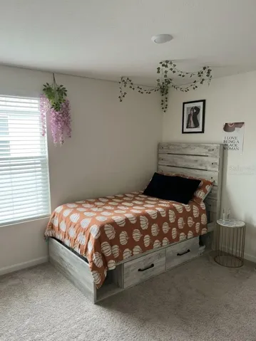 virtually staged second bedroom