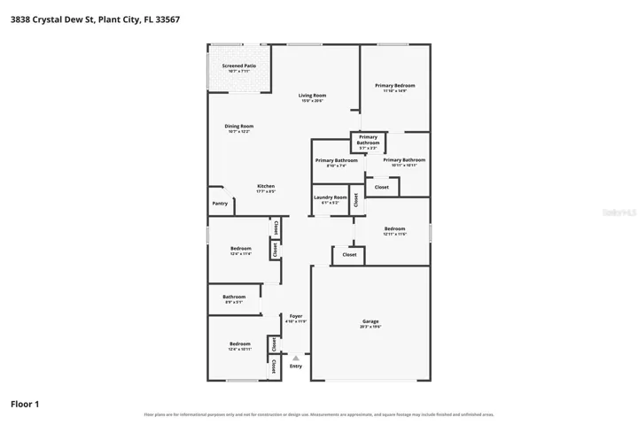Spacious house layout