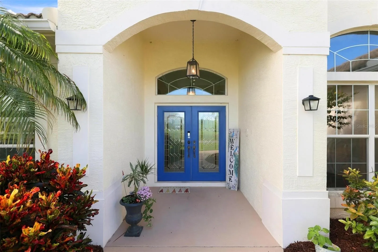 Gracious front porch foyer entry.