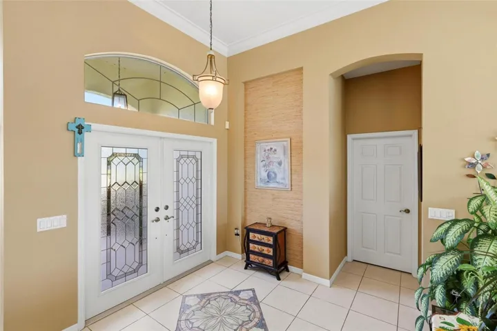 Welcoming interior foyer.