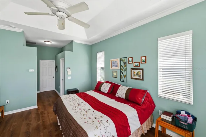 Dual walk-in, custom "California" closets with ensuite bathroom.