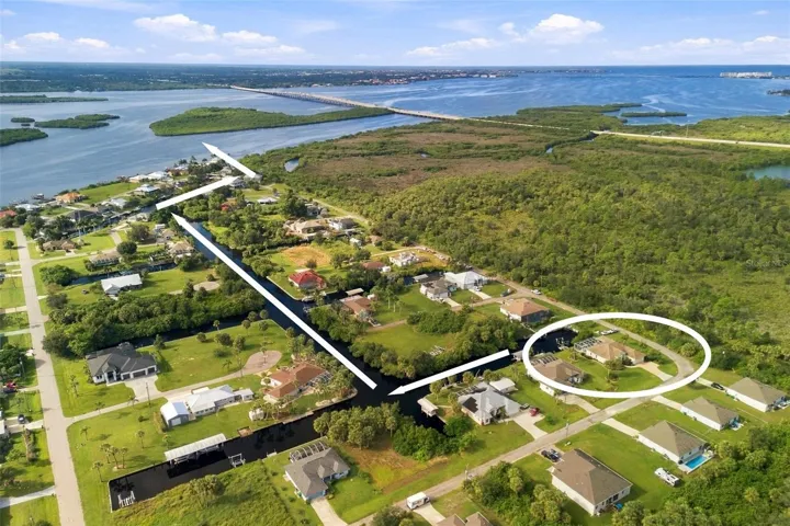 Direct access to the Peace River and Gulf of America