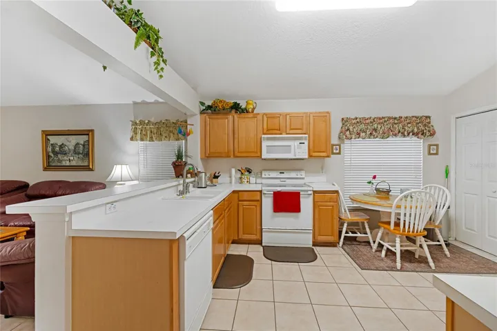 Kitchen view from dining room