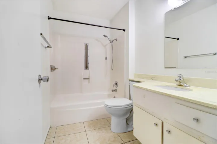 Bathroom with tub/shower combo
