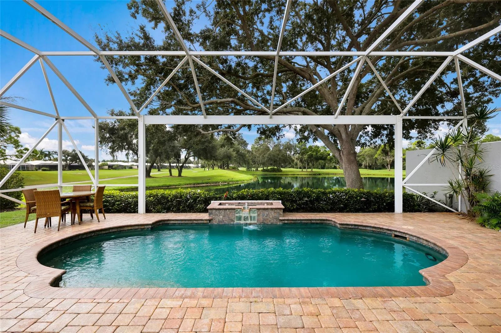 With stunning water and golf course views!
