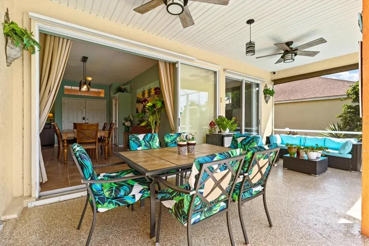Plenty of covered space for entertaining