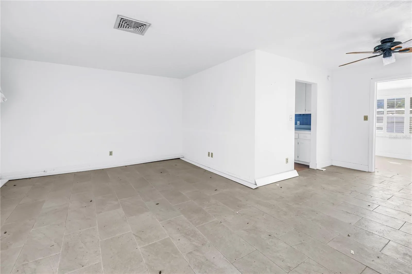 Living room at front of house