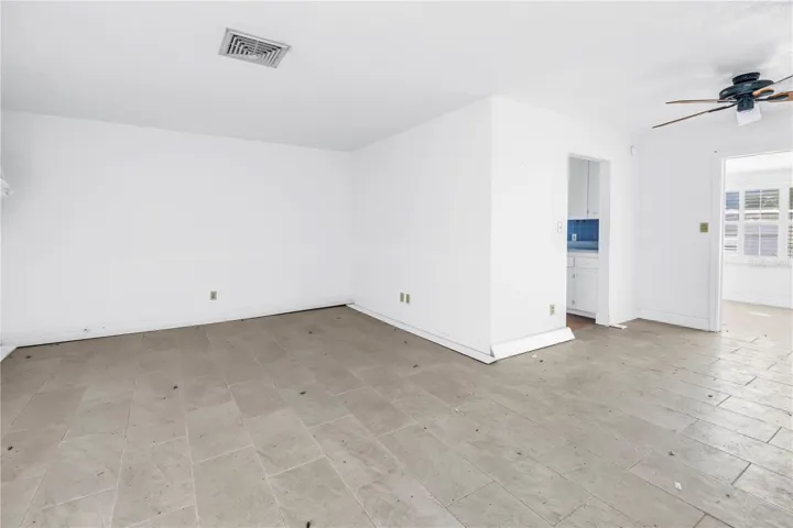 Living room at front of house