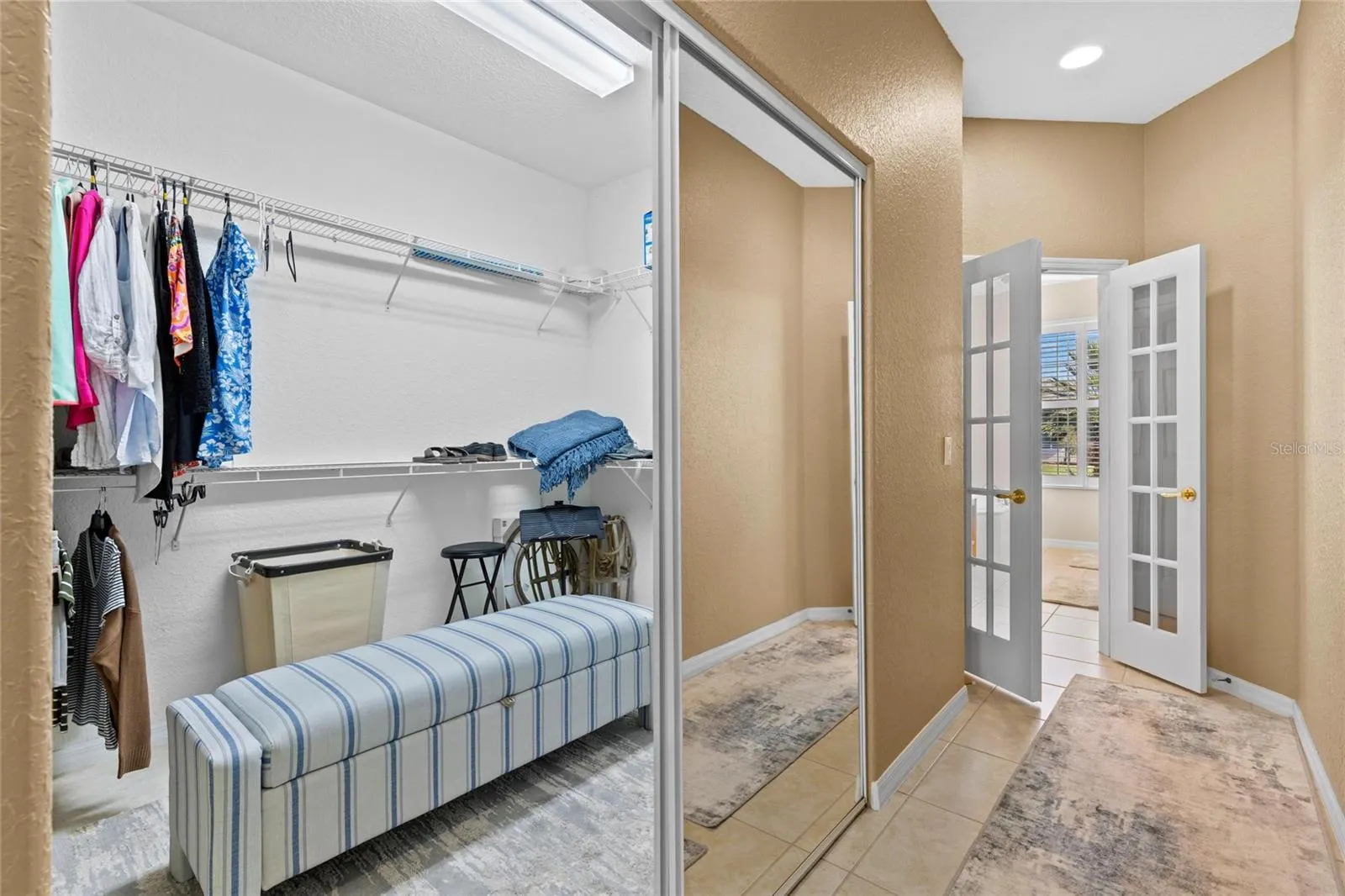Primary walk in closet
