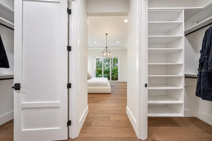 His and hers closets