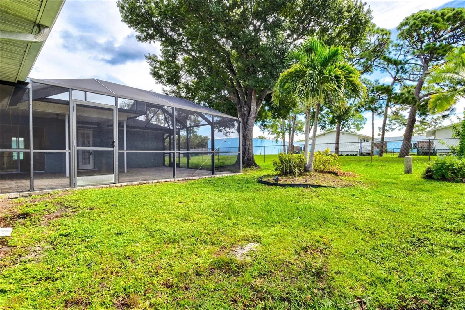 Lanai and south yard