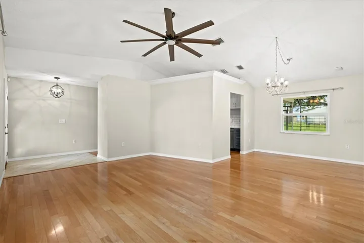 Living and dining rooms