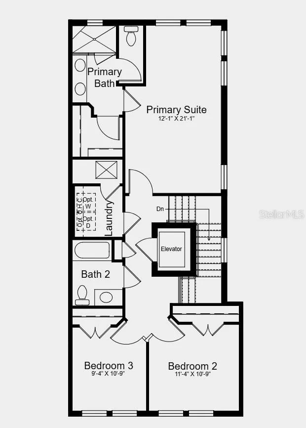 Upper Level Floor Plan - Additional Highlights Include: open stair railing with oak treads, window treatments, and all appliances included